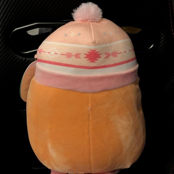 Squishmallow Winter Holiday Christmas 2022 8” Celia the Orange with Hat - Picture 2 of 2